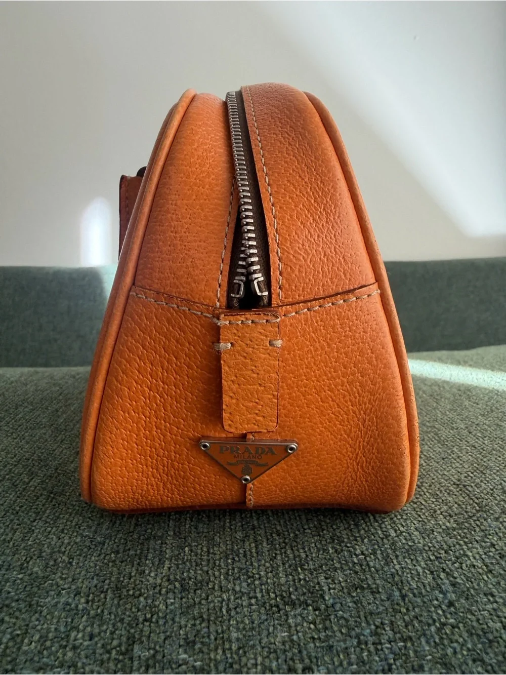 AUTH Prada Cinghiale Sports Bauletto Bag